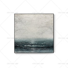 Load image into Gallery viewer, 100% Hand Painted  Blue Sea Gray Abstract Painting  Modern Art Picture For Living Room Modern Cuadros Canvas Art High Quality