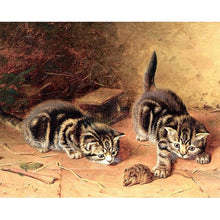 Load image into Gallery viewer, DIY 5D Diamond Painting Farm Animal Cat Diamond Embroidery Mosaic Rhinestone Full Round Drill Cross Stitch Kits Decor Home