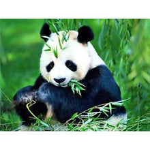 Load image into Gallery viewer, 5D Diamond Painting Panda Green Bamboo Animal Round Full Drill Cartoon Children DIY Mosaic Embroidery Cross Stitch Rhinestone