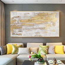 Load image into Gallery viewer,   100% Hand Painted Black Gray Shining Block Painting  Modern Art Picture For Living Room Modern Cuadros Canvas Art High Quality