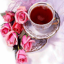 Load image into Gallery viewer, DIY 5D Diamond Painting Flowers Cross Stitch Coffee Cup Full Round Diamond Embroidery Kits Rhinestone Mosaic Home Decor Wall Art