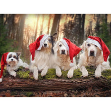 Load image into Gallery viewer, DIY 5D Diamond Painting Dog Diamond Embroidery Farm Animal Cross Stitch Kit Full Round Drill Mosaic Wall Sticker Gift