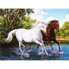 Load image into Gallery viewer, DIY 5D Diamond Painting Horse In Running Diamond Embroidery  Cross Stitch Kits Animal Mosaic Rhinestones Wall Sticker Home Decor - SallyHomey Life's Beautiful