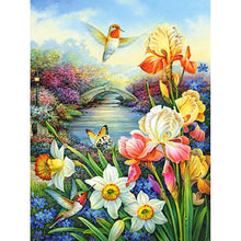 Load image into Gallery viewer, DIY 5D Diamond Painting Flower Butterfly Diamond Embroidery Animal Cross Stitch Full Round Drill Rhinestone Decor Home Art Wall