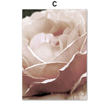 Load image into Gallery viewer, Pink Dahlia Close Up Poster Blooming Rose Nordic Posters And Prints Wall Art Canvas PaintingWall Pictures For Living Room Decor - SallyHomey Life's Beautiful
