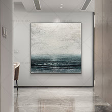 Load image into Gallery viewer, 100% Handmade Blue Sea Gray Abstract Painting  Modern Art Picture For Living Room Modern Cuadros Canvas Art High Quality
