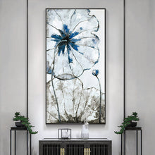 Load image into Gallery viewer, 100% Hand Painted Abstract Lotus leaf Oil Painting On Canvas Wall Art Frameless Picture Decoration For Live Room Home Decor Gift