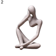 Load image into Gallery viewer, Resin Art Silence Mask Figurines Abstract Silence Is Gold Statuettes Mask Miniatures Sculpture Home Decoration Artwork