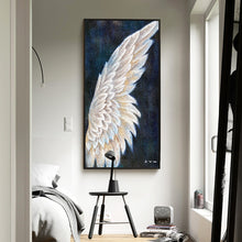 Load image into Gallery viewer, 100% Hand Painted Abstract Angel Wings Oil Painting On Canvas Wall Art Frameless Picture Decoration For Live Room Home Deco Gift