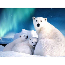 Load image into Gallery viewer, DIY 5D Diamond Painting Polar Bear Full Round Drill Diamond Embroidery Cross Stitch Mosaic Animal Picture Rhinestone Home Decor - SallyHomey Life's Beautiful