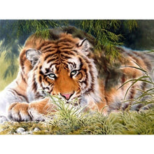 Load image into Gallery viewer, 5D Diamond Painting Tiger Full Round Drill Mosaic Diamond Embroidery Cross Stitch Animal rhinestones DIY Wall Sticker Decor Gift