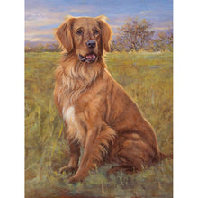 Load image into Gallery viewer, DIY 5D Diamond Painting Golden Retriever Dog Full Round Drill Cross Stitch Diamond Embroidery Animal Mosaic Rhinestones Decor