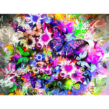 Load image into Gallery viewer, DIY 5D Diamond Painting Butterfly Flower Full Round Rhinestone Diamond Embroidery Animal Mosaic Cross Stitch Kits Decor Home