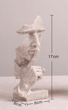 Load image into Gallery viewer, Nordic Silence Is Gold Statue Resin Abstract Sculpture Figurine Home Decoration Modern Art Office Desk Decoration Wedding Gifts