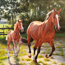 Load image into Gallery viewer, DIY 5D Diamond Painting Horse In Run Full Drill Round Diamond Embroidery Cross Stitch Rhinestone Animal Mosaic Wall Decor Home - SallyHomey Life's Beautiful