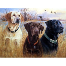 Load image into Gallery viewer, DIY 5D Diamond Painting Dog Cross Stitch Diamond Embroidery Sale Full Round Drill Animal Mosaic Rhinestones Art Wall Hobby Decor - SallyHomey Life's Beautiful