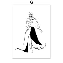 Load image into Gallery viewer, Fashion Sexy Girl High Heels Black White Wall Art Canvas Painting Nordic Posters And Prints Wall Pictures For Living Room Decor - SallyHomey Life's Beautiful