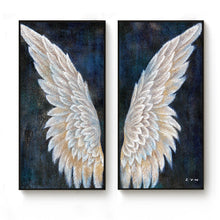 Load image into Gallery viewer, 100% Hand Painted Abstract Angel Wings Oil Painting On Canvas Wall Art Frameless Picture Decoration For Live Room Home Deco Gift