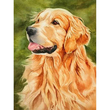 Load image into Gallery viewer, DIY 5D Diamond Painting Golden Retriever Dog Full Round Drill Cross Stitch Diamond Embroidery Animal Mosaic Rhinestones Decor