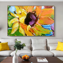 Load image into Gallery viewer, Abstract painting oil sunflower painting canvas decorative art decor flower pictures for living room wall cuadros para sala - SallyHomey Life's Beautiful
