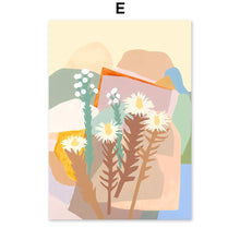Load image into Gallery viewer, Abstract Leaves Collage Flower Nursery Wall Art Canvas Painting Nordic Posters And Prints Wall Pictures For Living Room Decor - SallyHomey Life's Beautiful