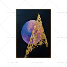 Load image into Gallery viewer, π₯ π₯ 100% Hand Painted Black Sun White Sea Abstract Painting  Modern Art Picture Living Room Modern Cuadros Canvas High Quality