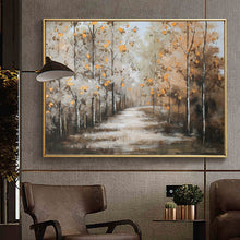 Load image into Gallery viewer, 100% Hand Painted Abstract Woods Art Oil Painting On Canvas Wall Art Frameless Picture Decoration For Live Room Home Decor Gift