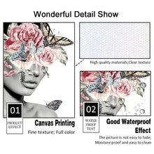 Load image into Gallery viewer, Abstract Girl Flower Fashion Figure Wall Art Canvas Painting Nordic Posters And Prints Wall Pictures For Living Room Decor - SallyHomey Life's Beautiful