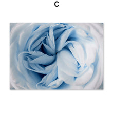Load image into Gallery viewer, Blue Dandelion Rose Leaf Sea Quote Wall Art Canvas Painting Nordic Posters And Prints Plant Wall Pictures For Living Room Decor - SallyHomey Life's Beautiful