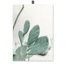 Load image into Gallery viewer, Cactus Lotus Leaf Tree ABstract Painting Wall Art Canvas Painting Nordic Posters And Prints Wall Pictures For Living Room Decor - SallyHomey Life's Beautiful