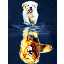Load image into Gallery viewer, 5D Diamond Painting Dog Full Drill Round Diamond Embroidery Animal Cross Stitch Kits Mosaic Rhinestones Art Wall Decor - SallyHomey Life's Beautiful