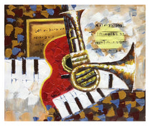 Load image into Gallery viewer, 100% Hand Painted Abstract Musical Instrume Painting On Canvas Wall Art Wall Adornment Picture Painting For Live Room Home Decor