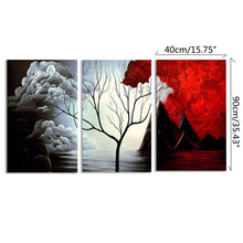 Load image into Gallery viewer, 3 PCS Tree Modern Abstract Landscape Canvas Painting Print Picture Home Art No Frame - SallyHomey Life's Beautiful