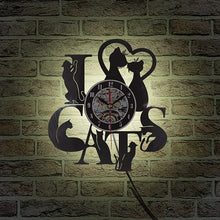 Load image into Gallery viewer, Cats  Wall Clock - SallyHomey Life's Beautiful