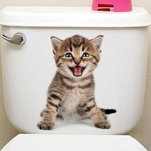 Load image into Gallery viewer, Cats 3D Wall Sticker Toilet Stickers Hole View Vivid Dogs Bathroom Home Decoration Animal Vinyl Decals Art Sticker Wall Poster - SallyHomey Life's Beautiful