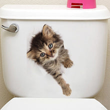 Load image into Gallery viewer, Cats 3D Wall Sticker Toilet Stickers Hole View Vivid Dogs Bathroom Home Decoration Animal Vinyl Decals Art Sticker Wall Poster - SallyHomey Life's Beautiful