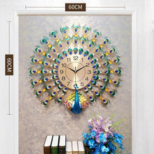 Load image into Gallery viewer, Large Peacock  Digital Wall Clocks - SallyHomey Life's Beautiful