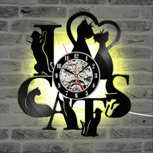 Load image into Gallery viewer, Cats  Wall Clock - SallyHomey Life's Beautiful