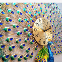 Load image into Gallery viewer, Large Peacock  Digital Wall Clocks - SallyHomey Life's Beautiful