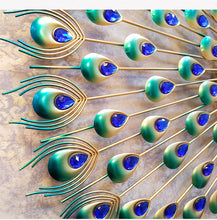 Load image into Gallery viewer, Large Peacock  Digital Wall Clocks - SallyHomey Life's Beautiful