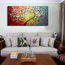 Load image into Gallery viewer, New 100% Hand-painted Abstract Oil Painting modern tree 3D Knife flower Painting on the Canvas Pictures wall Art Home Decoration - SallyHomey Life's Beautiful