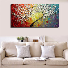 Load image into Gallery viewer, New 100% Hand-painted Abstract Oil Painting modern tree 3D Knife flower Painting on the Canvas Pictures wall Art Home Decoration - SallyHomey Life's Beautiful