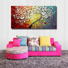 Load image into Gallery viewer, New 100% Hand-painted Abstract Oil Painting modern tree 3D Knife flower Painting on the Canvas Pictures wall Art Home Decoration - SallyHomey Life's Beautiful