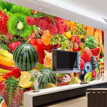 Load image into Gallery viewer, Custom Photo Self Adhesive Wallpaper Murals 3D Fruit Picture Wall Painting Living Room Restaurant Kitchen Decoration Large Mural - SallyHomey Life's Beautiful