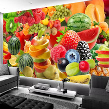 Load image into Gallery viewer, Custom Photo Self Adhesive Wallpaper Murals 3D Fruit Picture Wall Painting Living Room Restaurant Kitchen Decoration Large Mural - SallyHomey Life's Beautiful