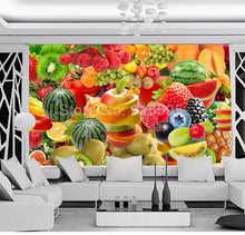 Load image into Gallery viewer, Custom Photo Self Adhesive Wallpaper Murals 3D Fruit Picture Wall Painting Living Room Restaurant Kitchen Decoration Large Mural - SallyHomey Life's Beautiful