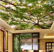 Load image into Gallery viewer, Forest tree tops the sky painting - SallyHomey Life's Beautiful