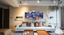 Load image into Gallery viewer, 5 Panel Halloween Goddess Animation Canvas Printed Painting - SallyHomey Life's Beautiful