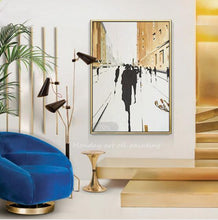 Load image into Gallery viewer, Golden picture Hand painted High Quality Abstract Oil painting Wall Art on Canvas art Abstract gold Oil painting for living room