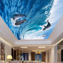 Load image into Gallery viewer, 3D Stereo Dolphin Sea CEILING - SallyHomey Life's Beautiful